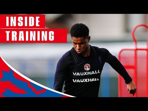 England Train Shooting Ahead of Sweden Quarter Final | Inside Training | World Cup 2018 Video
