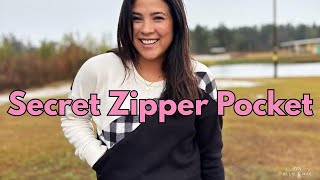 Sew a Diagonal Color Block Sweatshirt with a Hidden Zipper Pocket | Step-by-Step Tutorial