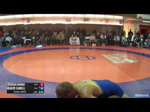 97 Consi-Semis - Joshua Manu (Navy-Marine Corps Mat Club) vs. Blaize Cabell (Panther WC RTC)
