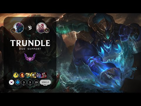 Trundle Support vs Rakan - KR Master Patch 13.19