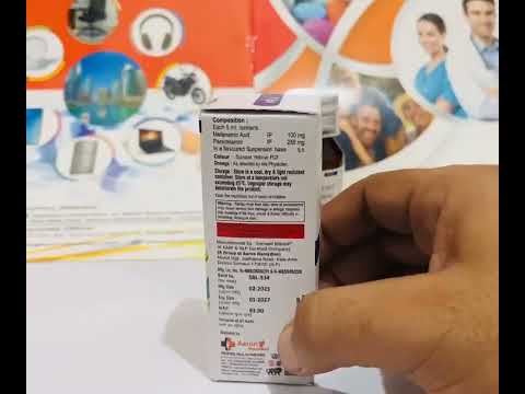 Mefenamic Acid 100 MG& Paracetamol 250 MG Suspension R SPAS