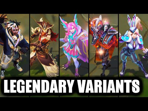 All Legendary Skins Mythic Variants & Chromas (League of Legends)