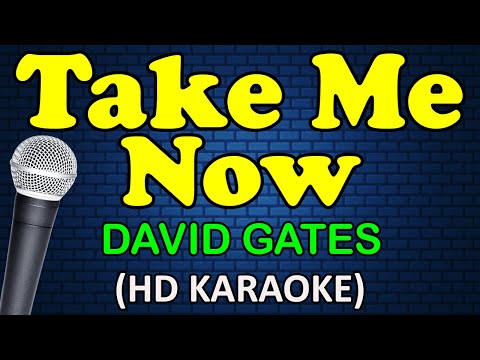 TAKE ME NOW - David Gates (HD Karaoke)
