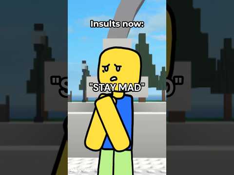 roblox insults then vs now #shorts #roblox #animation #relatable