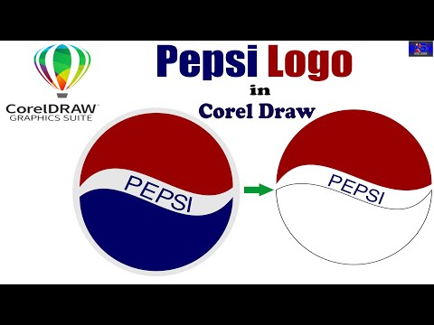 How to Make Pepsi Logo in Corel Draw || Pepsi Logo in CorelDraw Hindi