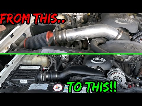 Replacing an Amazon “Cold Air” Intake with a Airaid Intake Tube and Factory Air Box!!!