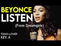 Beyoncé - Listen - Karaoke Instrumental - Lower