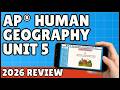 Comprehensive AP Human Geography Unit 5 Review: Agriculture and Rural Land Use