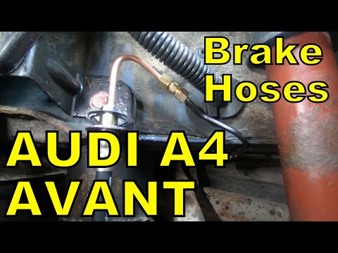 How to change both rear brake hoses on an Audi A4 Avant(8E5, B6)