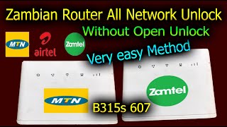 Zamtel Router B315s 607 Zambian Uganda Router Network unlock Huawei B315s Unlock