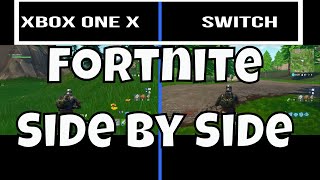 Fortnite Side by Side:  Xbox One X vs. Nintendo Switch
