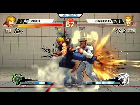 Momochi (Ken) vs Christian Santos (Guile) - EVO 2015 USF4 Pools - 720p/60fps