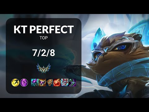 KT PerfecT Kennen vs Han Doran Renekton TOP - KR CHALLENGER Patch 14.15