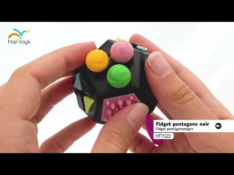 Cartel del vídeo de YouTube para Fidget pentágono negro