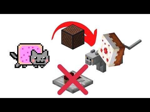 How to make Nyan Cat in Minecraft Note Block without Redstone repeater