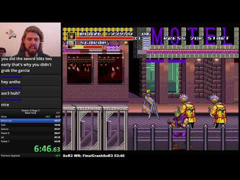 Blaze *OLD World Record* We Did It! Streets of Rage 3 speedrun 53:32