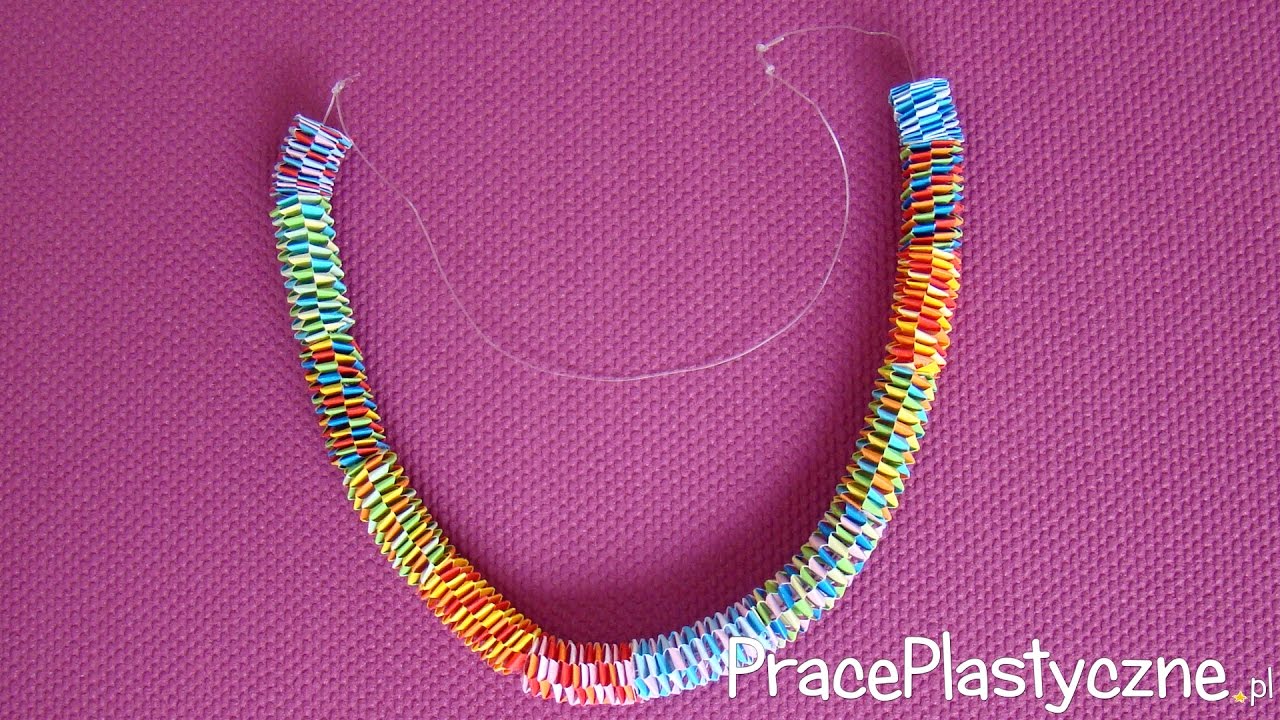 Jak zrobić naszyjnik z papieru (korale z papieru)?