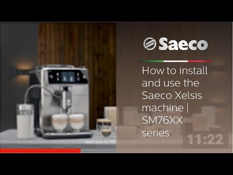 Kuidas installida ja kasutada Saeco Xelsise seeria SM76XX masinat?