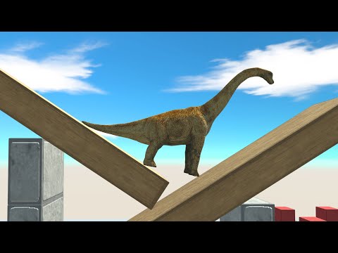 The TRAP the T-Rex to the wood BRIDGE - Animal Revolt Battle Simulator