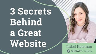 3 Secrets Behind a Great Website