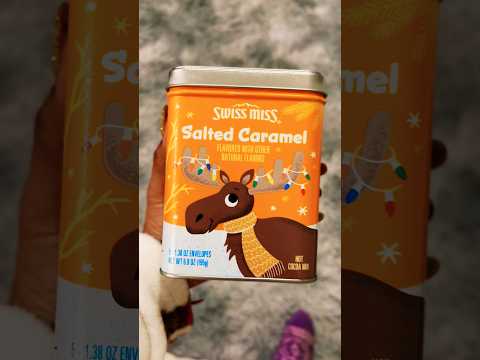 Yummy!! Salted Caramel Hot Chocolate for snow day!!🧋☕️#shorts #snow