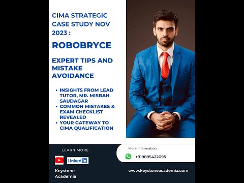 CIMA Strategic Case Study Nov 2023 : Expert Tips and Mistake Avoidance - Keystone Academia