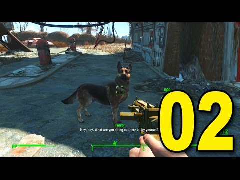 Fallout 4 - Part 2 - Four Legged Friend! (Let's Play / Walkthrough / Gameplay)