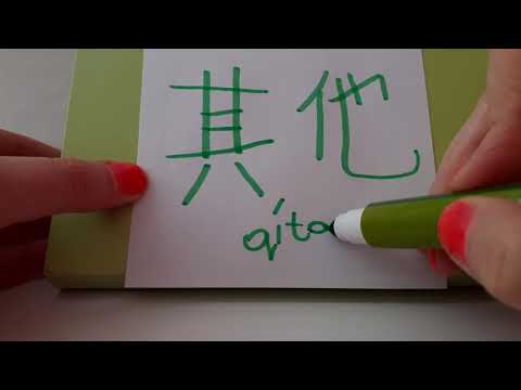 HSK 3 exam Vocabulary qita 其他 pronoun OTHER ELSE , THE REST | Learn Chinese fast and easy hsk3 asmr