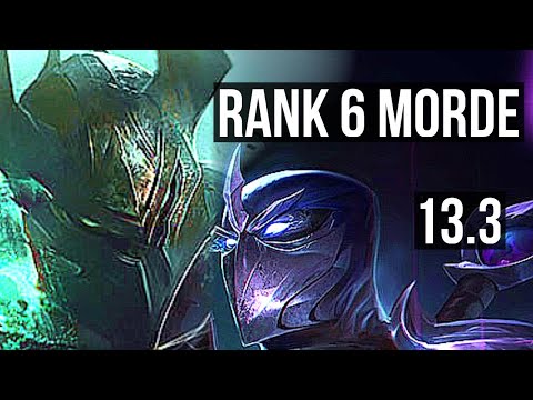 MORDEKAISER vs SHEN (TOP) | Rank 6 Morde, Legendary | KR Grandmaster | 13.3