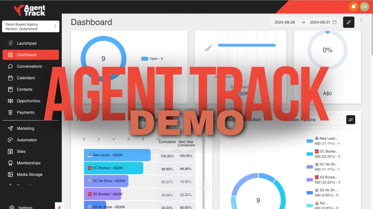 AgentTrack CRM Demo - Simplify Lead Management for Buyers Agents | 14-Day Free Trial