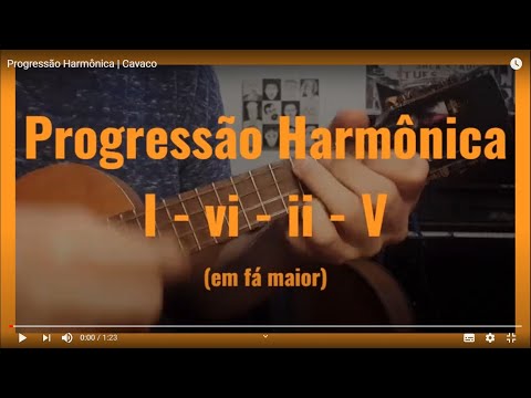 Progressão Harmônica 'I-vi-ii-V' (em fá maior)| Cavaco