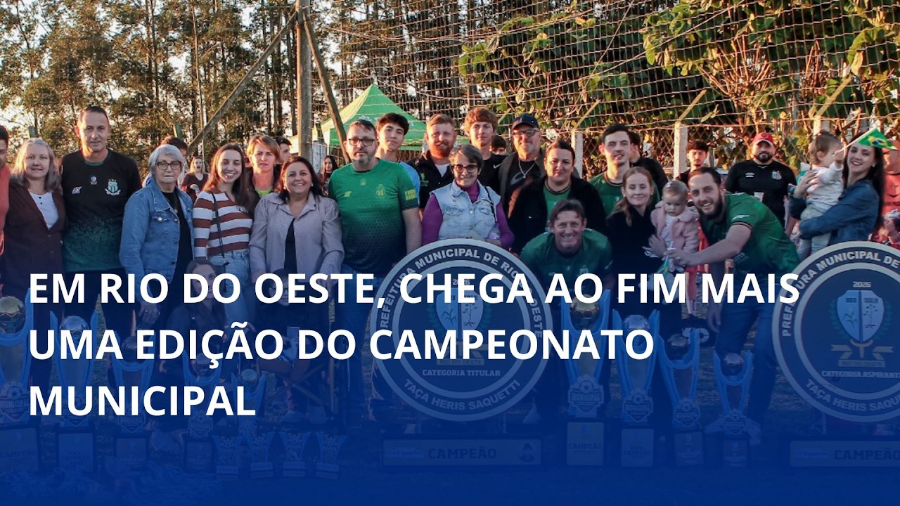 Em Rio do Oeste, chega ao fim mais uma edição do campeonato municipal