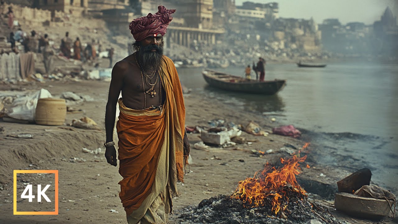 Immersive street-level walking tour through Varanasi, India, showcasing authentic urban landscapes, local architecture, and the vibrant atmosphere of the city's neighborhoods