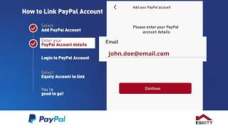 How to Link your PayPal account to your Equity account