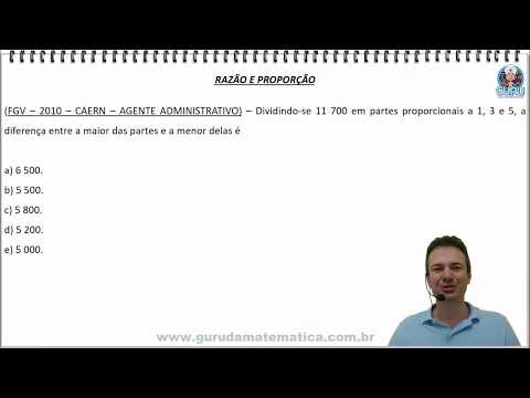 X101 - FGV - 2010 - CAERN - RAZÃO E PROPORÇÃO (www.gurudamatematica.com.br)