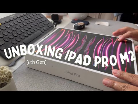 iPad Pro M2 6th Gen 128 GB 12.9 inch. Unboxing + Accessories