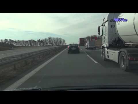 Fahrt auf der A13 A4 bis zur A17