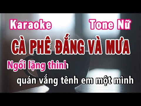 Cà Phê Đắng Và Mưa Karaoke Tone Nữ Bm | Karaoke Hiền Phương