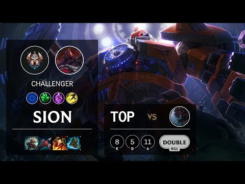 Sion Top vs Maokai - EUW Challenger Patch 10.5