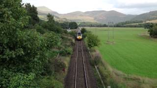 preview picture of video '(HD) Highland Chieftain, Blair Atholl Golf Club Bridge, Northbound'