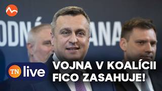 Vojna v koalícii: Danko vyhadzuje Tarabu! Fico musí zasiahnuť | TN live