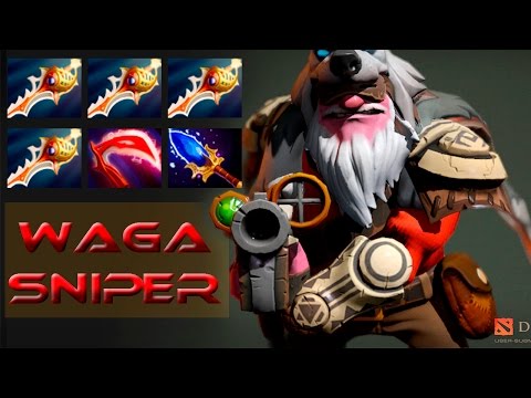 Waga Sniper Mid 4 Divine Rapier and Scepter EPIC GAME  7 00 Dota 2