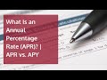 What Is an Annual Percentage Rate (APR)? | APR vs. APY