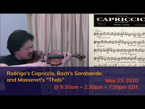 J. Rodrigo - Capriccio for solo violin