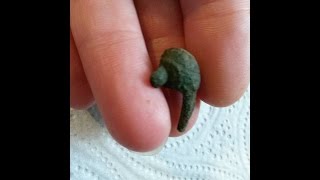Amanda's Detecting Finds #15...My first roman coin and brooch :))