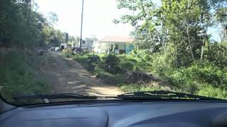 preview picture of video 'Driving in Dominica: Manicou River Resort to the main road'