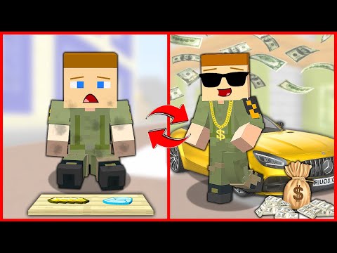 FAKİRLİKTEN ZENGİNLİĞE BEBEK ASKER'İN HAYATI! 😱 - Minecraft ZENGİN FAKİR HAYATI