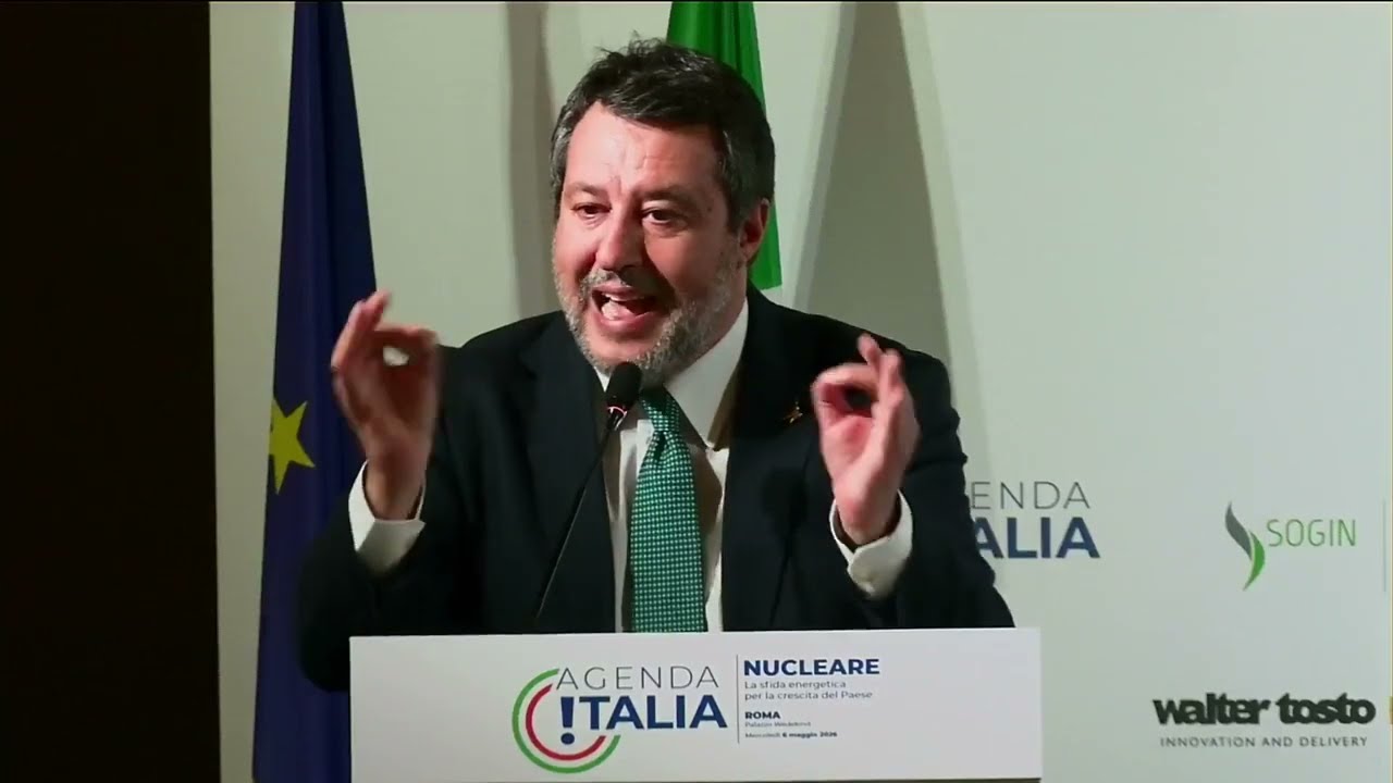 NUCLEARE, SALVINI INTERVIENE ALL'EVENTO"AGENDA ITALIA! SFIDA ENERGETICA PER LA CRESCITA DEL PAESE"