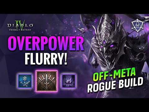 This OFF META Rogue Build is INSANE! OVERPOWER FLURRY Build Spotlight | Diablo IV