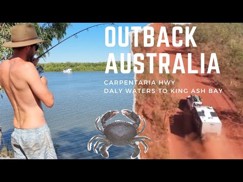 Outback Australia Part 1 - Carpentaria HWY - Daly Waters to King Ash Bay in our Off Road Caravan.